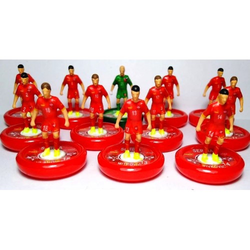 Subbuteo Andrew Table Soccer Serbia World Cup 2022 Team on WSB Professional bases